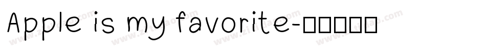 Apple is my favorite字体转换
